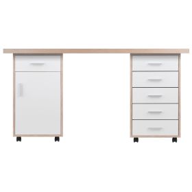 Kenner Storage Cabinet; 1-Drawer; Reclaimed Wood and White - 18350
