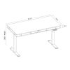Adjustable Computer Desks for Home Office - tobacco black