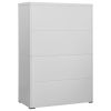 Filing Cabinet Light Gray 35.4"x18.1"x52.8" Steel - Grey
