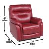 Fortuna Recliner Pwr/Pwr Wine - as Pic