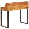 Desk 43.3"x19.7"x37" Solid Wood and Steel - nature