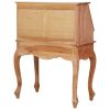 Secretary Desk 30.7"x16.5"x40.6" Solid Mahogany Wood - Brown