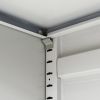 Office Cabinet with 2 Doors Gray 35.4' Steel - Grey