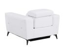 Global United Top Grain Italian Leather Chair with Power Recliner - as Pic