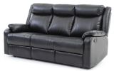 Glory Furniture Ward G761A-RS Double Reclining Sofa , BLACK - as Pic