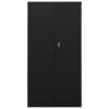Locker Cabinet Black 35.4"x15.7"x70.9" Steel - Black