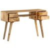 Writing Desk Solid Mango Wood 45.3"x18.5"x29.9" - Brown