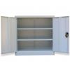Office Cabinet with 2 Doors Gray 35.4' Steel - Grey