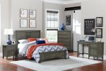 Transitional Styled Furniture Cool Gray Finish 1pc Writing Desk with 2x Drawers 1 Keyboard Tray Home Furniture Office Furniture - as pic