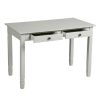 43.3'' Computer Board Desk with 2 Drawers - grey - pic