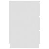Writing Desk White 55.1"x19.7"x30.3" Engineered Wood - White