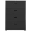 Filing Cabinet Anthracite 35.4"x18.1"x52.8" Steel - Anthracite