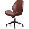 Office Home Leisure Mid-back Upholstered Rolling Chair - as show