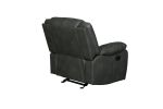 Global United Transitional Leather-Air Reclining Chair - as Pic