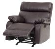 Glory Furniture Manny G535-RC Rocker Recliner , DARK BROWN - as Pic
