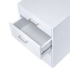 Coleen File Cabinet in White High Gloss &amp; Chrome 92454 - as Pic