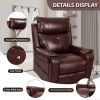 Lehboson Lift Chair Recliners, Electric Power Recliner Chair Sofa for Elderly, (Common, Red Brown) - as Pic