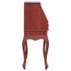 Secretary Desk Brown 30.7"x16.5"x40.6" Solid Mahogany Wood - Brown