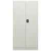 Locker Cabinet Light Gray 35.4"x15.7"x70.9" Steel - Grey