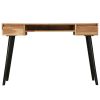 Writing Table Solid Acacia Wood 46.5"x17.7"x29.9" - Brown