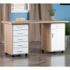 Kenner Storage Cabinet; 1-Drawer; Reclaimed Wood and White - 18350