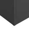 Locker Cabinet Anthracite 35.4"x15.7"x70.9" Steel - Anthracite