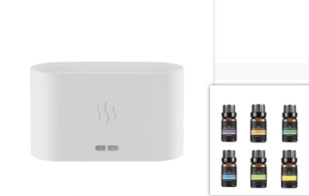 Aroma Diffuser With Flame Light Mist Humidifier Aromatherapy Diffuser With Waterless Auto-Off Protection For Spa Home Yoga Office (Option: Suit4)