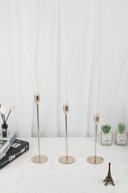 European And American Road Index For Decoration Of Wedding Tass Simple Candlestick (Option: Gold 3mm)